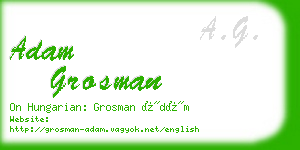 adam grosman business card